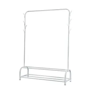 110X40X150Cm Clothes Rack Hanger 2-Layer Shoe Shelf Coat Hanger F52-8-1196