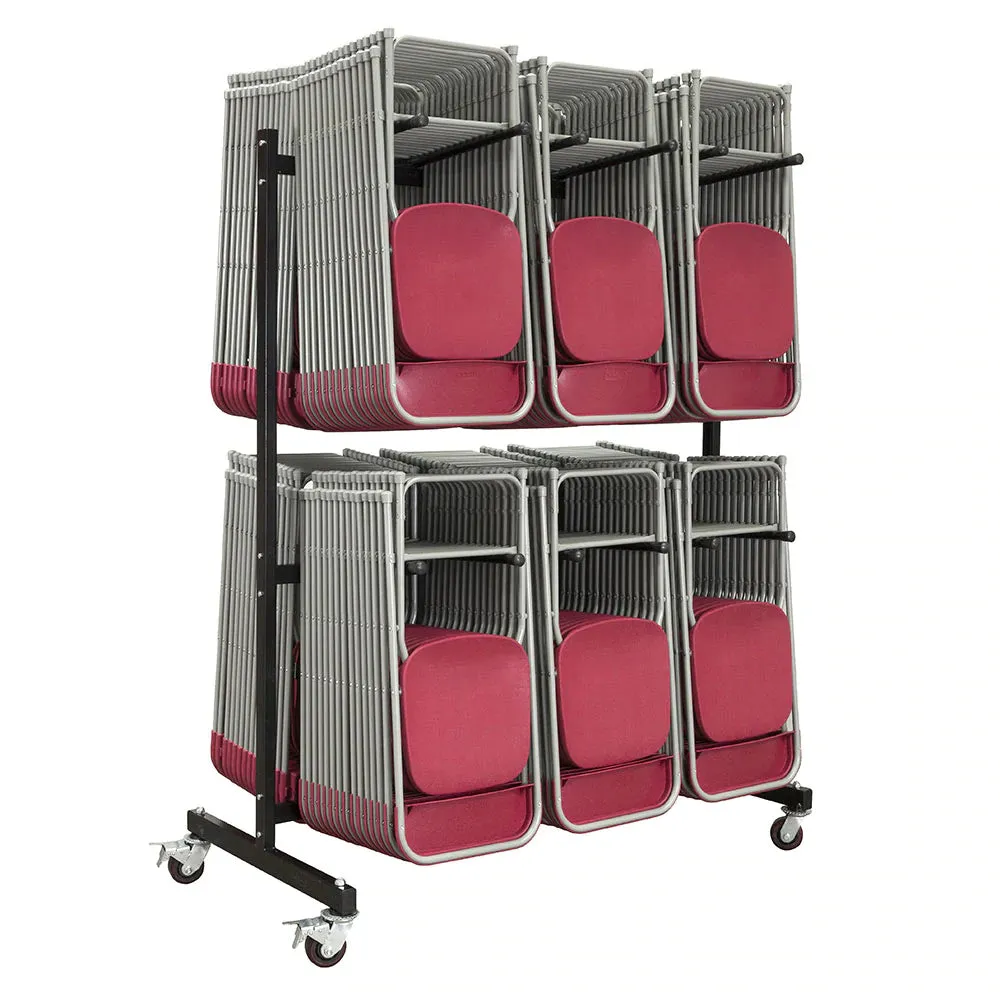 144 x Classic Straight Back Folding Chair   Trolley Bundle