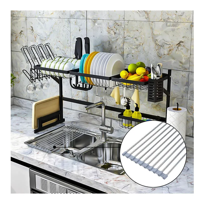 2 - Tier Large Kitchen Dish Organizer