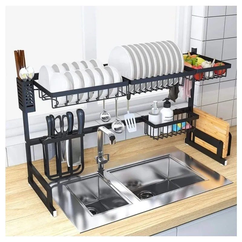 2 - Tier Large Kitchen Dish Organizer