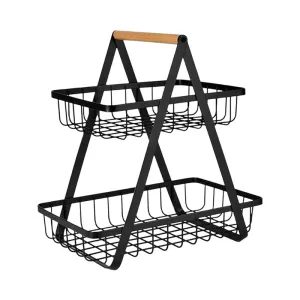 2 -Tier Metal Multi-Functional Kitchen Countertop Storage Rack Id-73