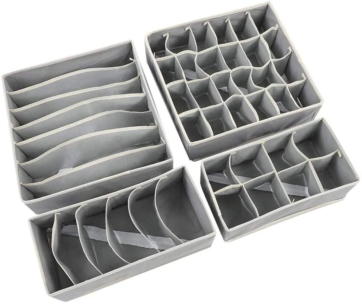 4 PCS Foldable Non-woven Drawer Organizer- W28-STB04