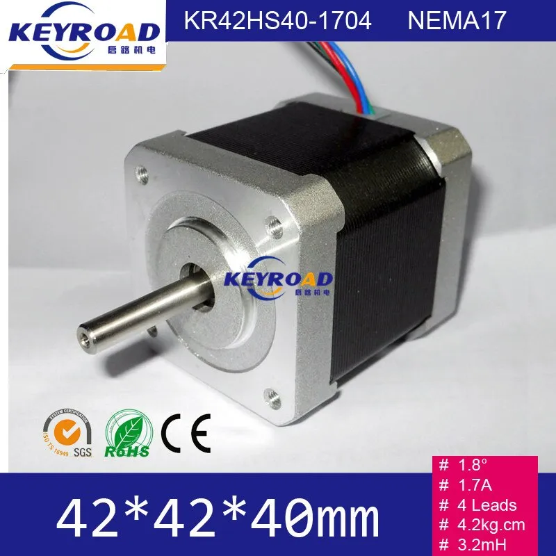 42mm 2phase Hybrid high torque mini nema17 84oz. 1.7a arduino Stepper Motor 42BYGH For CNC XYZ Robot and 3D Printer