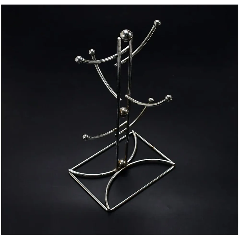 6-Cup Tree Chrome Wire Stand Holder