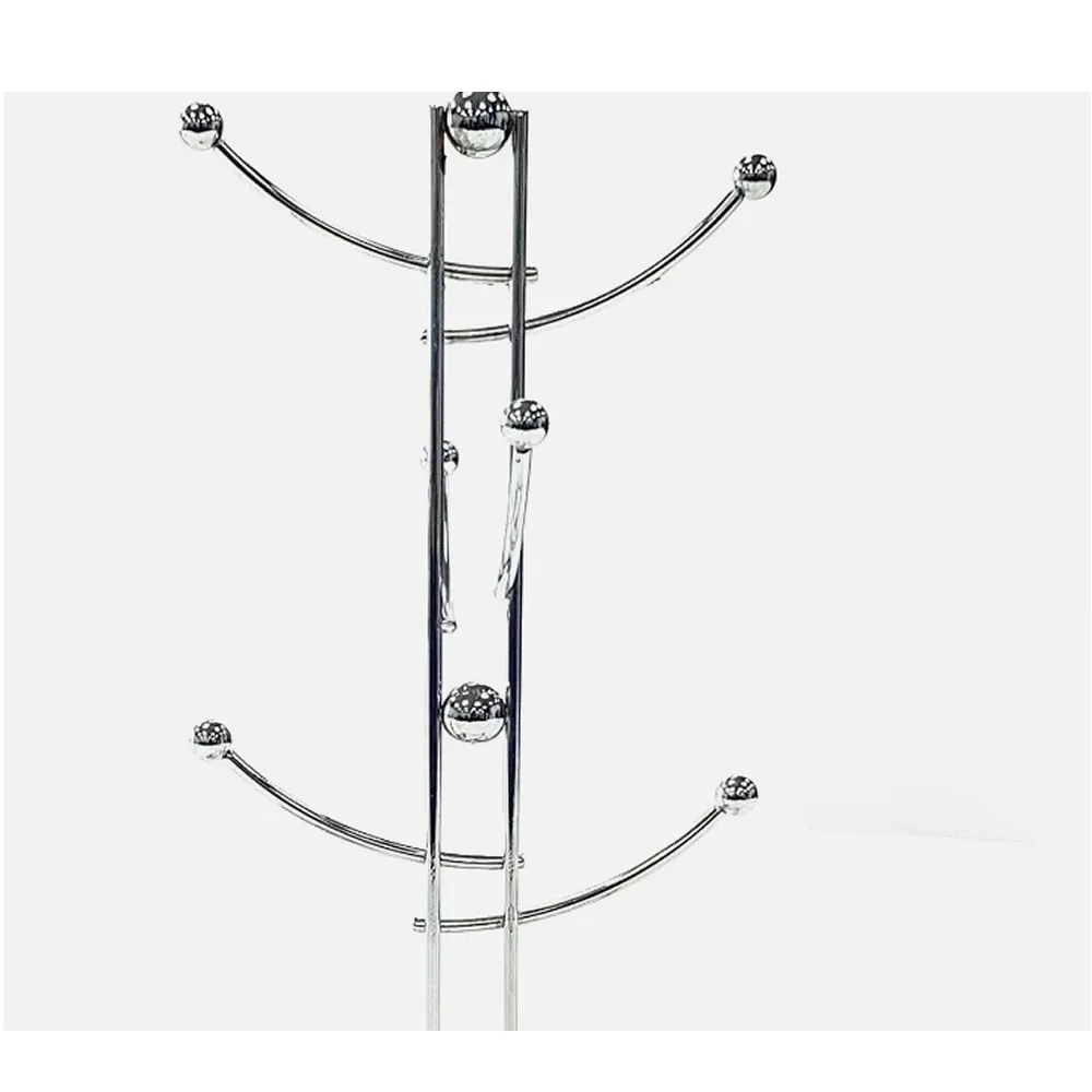 6-Cup Tree Chrome Wire Stand Holder