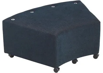 Aalto - Concave Ottoman Base - Navy - 100x60x43cm