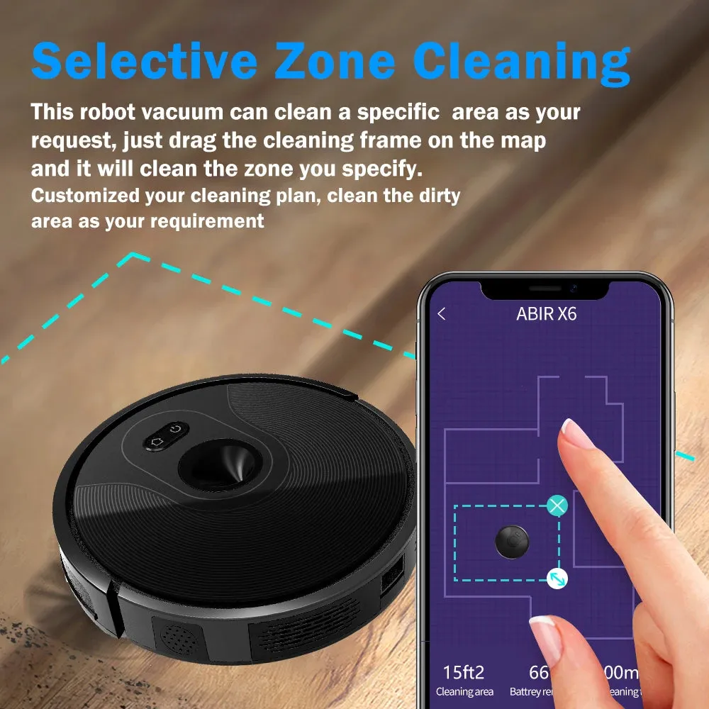 ABIR X6 robot vacuum cleaner, super smart