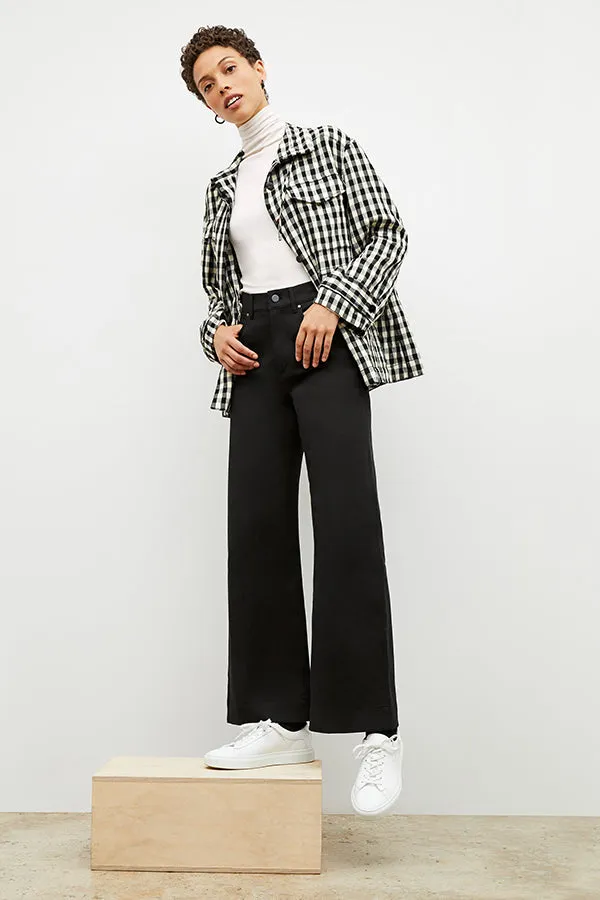 Allison Anorak - Luxe Gingham :: Black / White