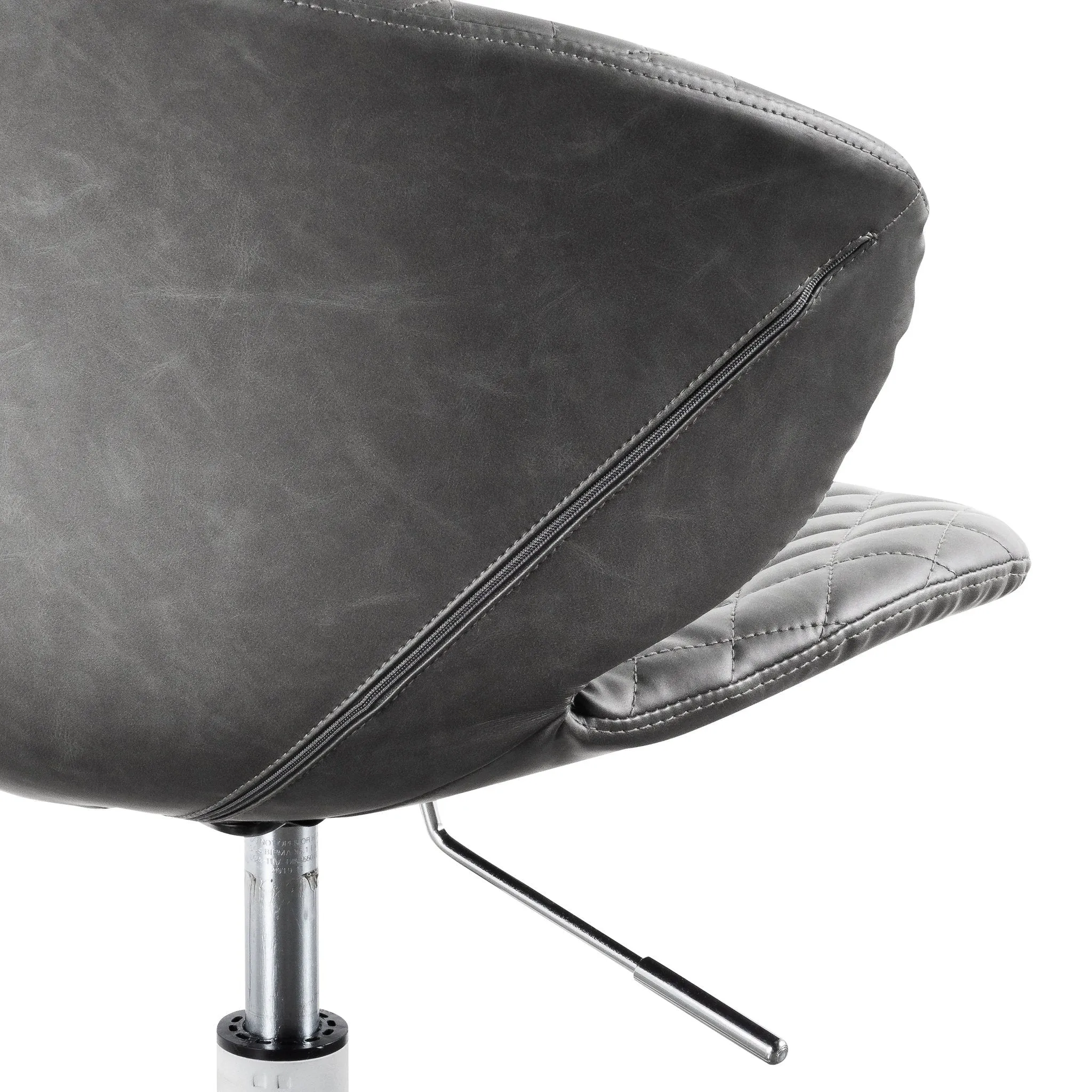 Amos Office Chair - Charcoal with White Base