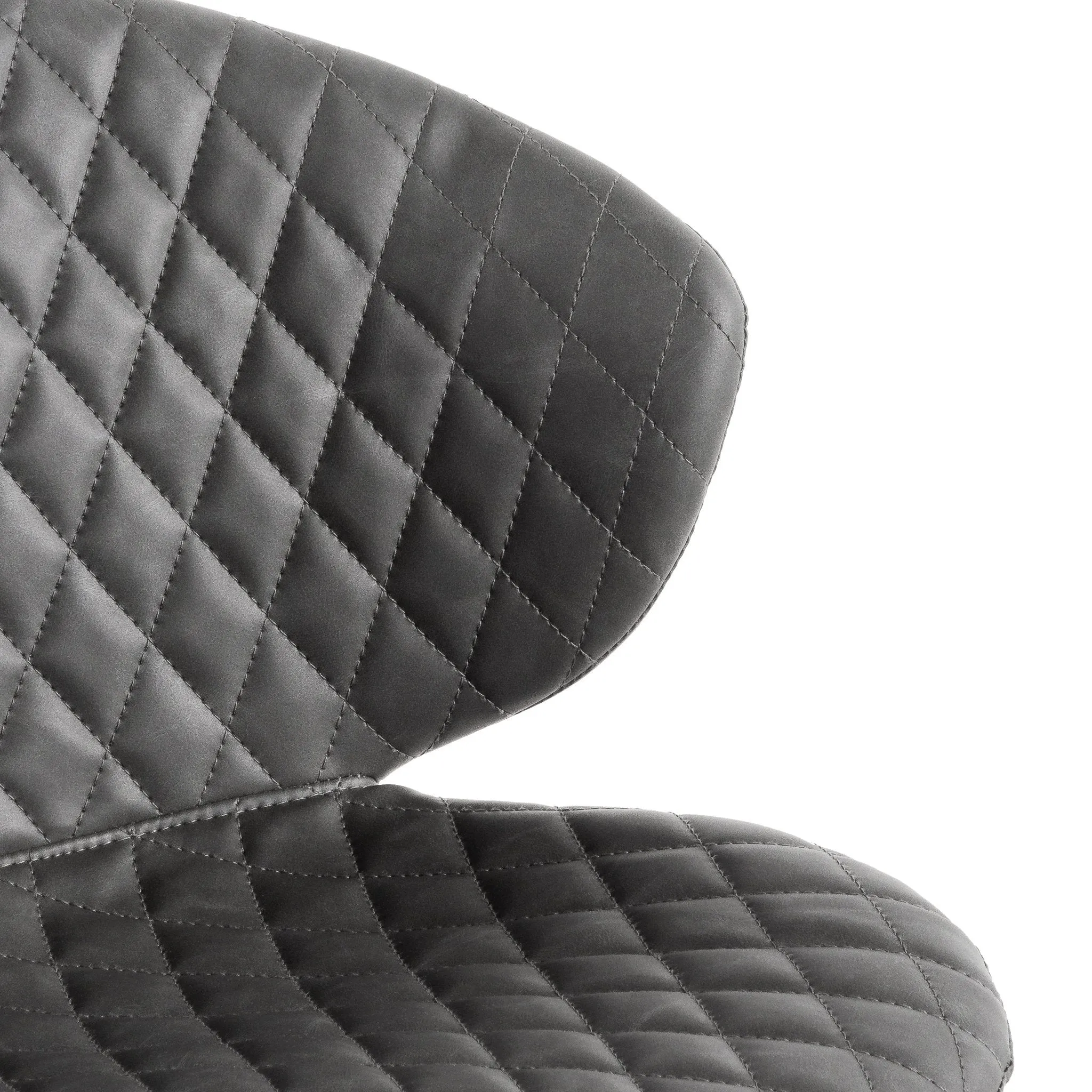 Amos Office Chair - Charcoal with White Base