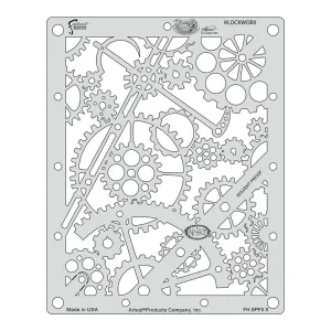 ANEST IWATA Steampunk Clockwork Template Airbrush Design Stencil