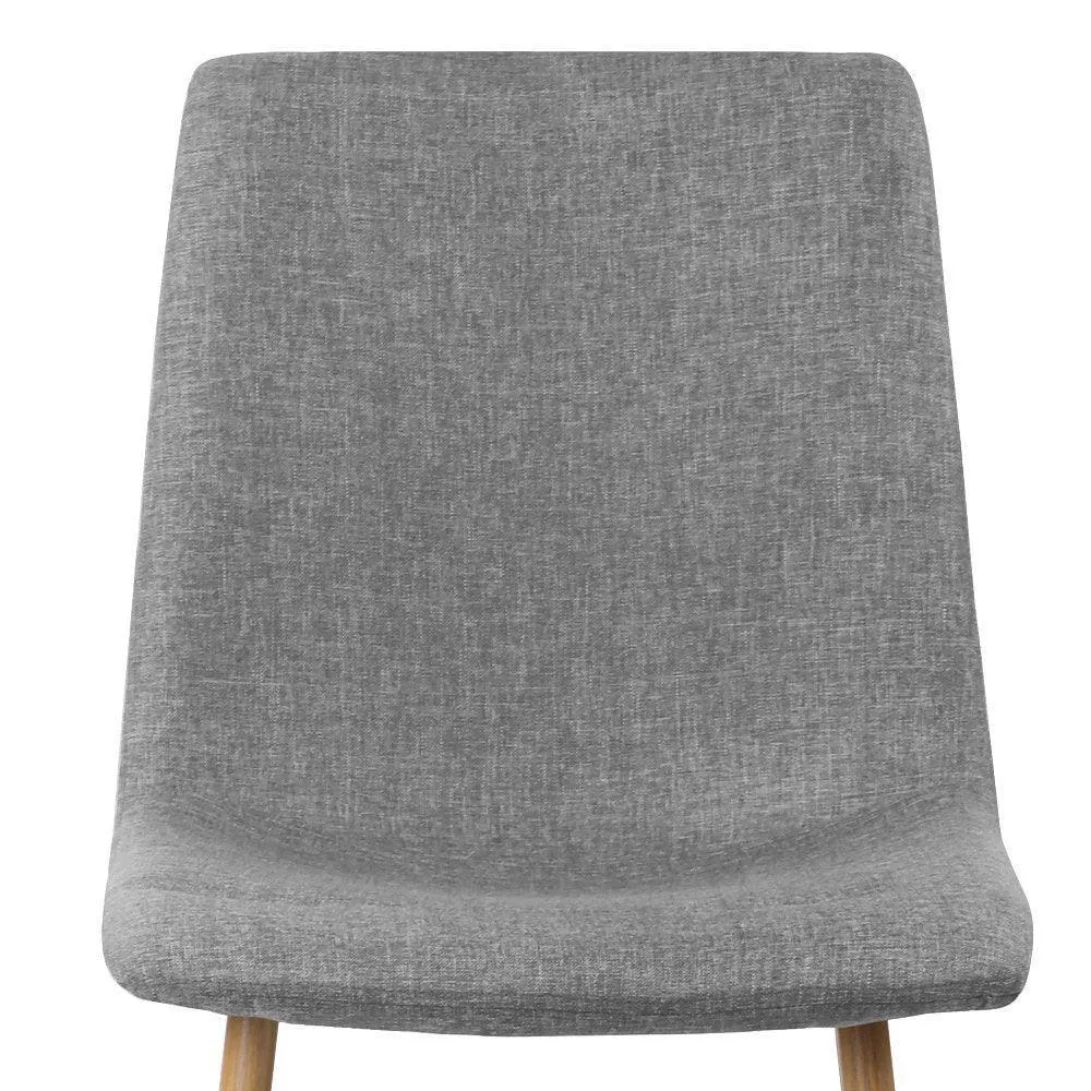 Artiss 4X Collins Dining Chairs - Light Grey