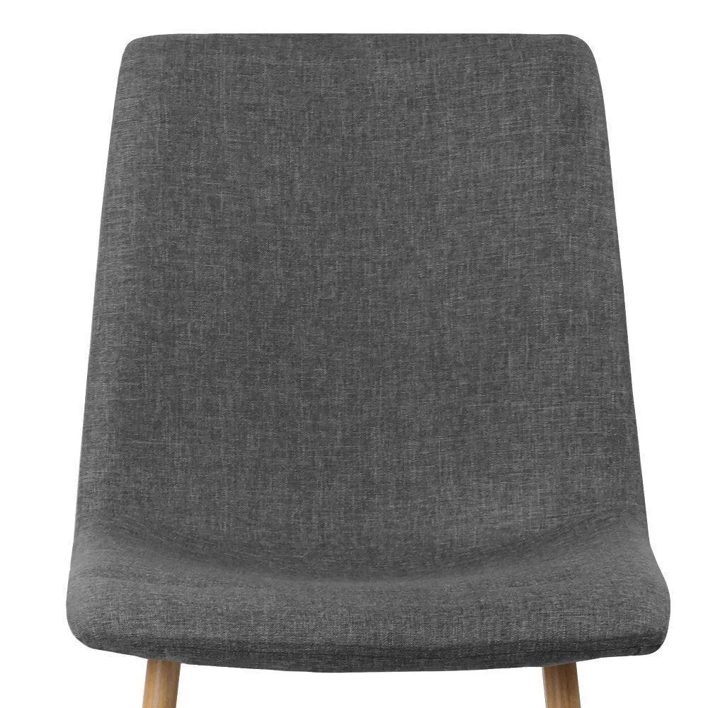 Artiss Set of 4 Collins Dining Chairs - Dark Grey