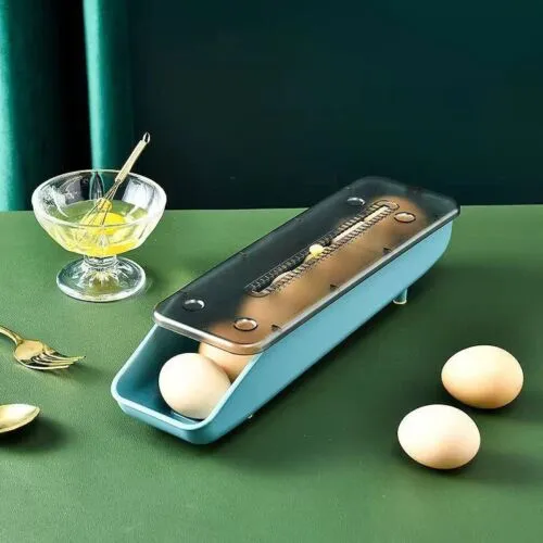 Automatic Rolling Egg Storage Box Ib-257 Blue