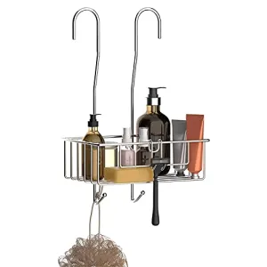 Bamodi Hanging Shower Caddy Stainless Steel Rustproof Basket 157x98x5 Inches