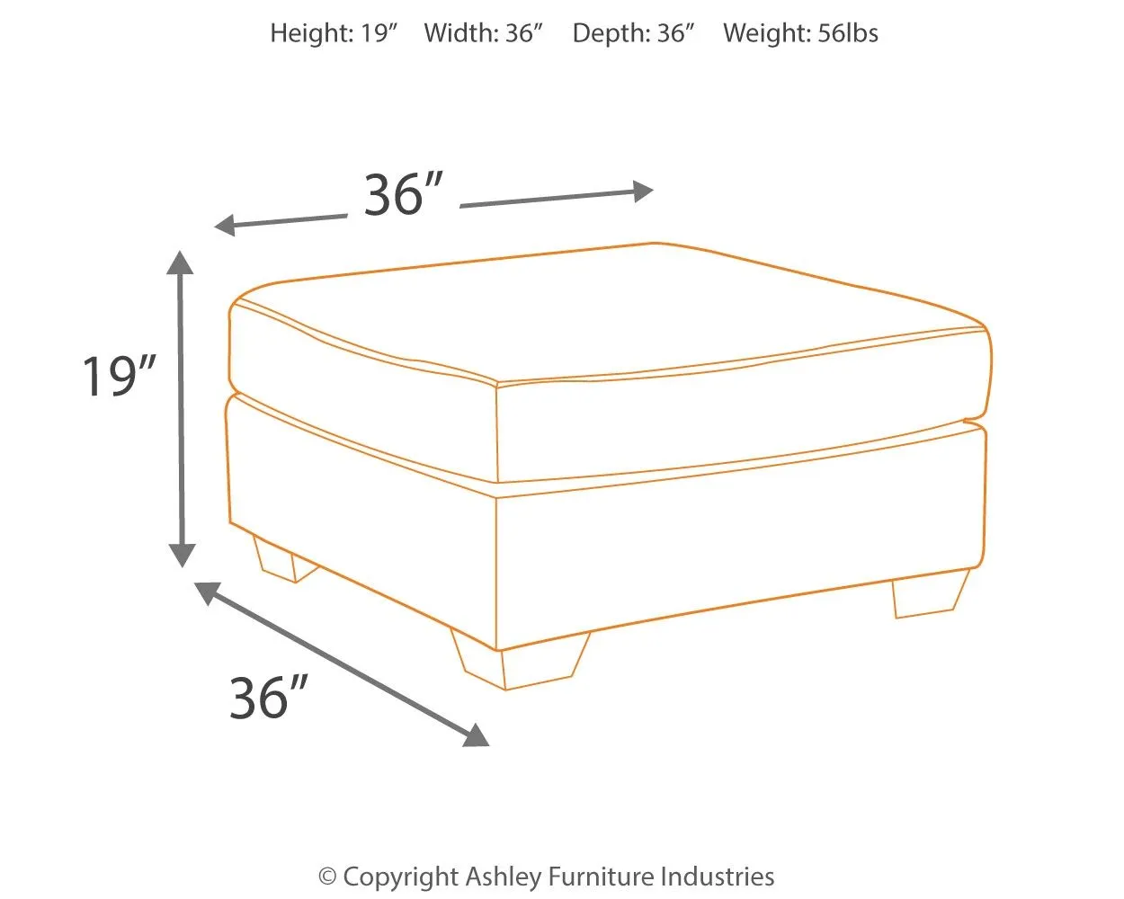 Bladen - Coffee - Oversized Accent Ottoman