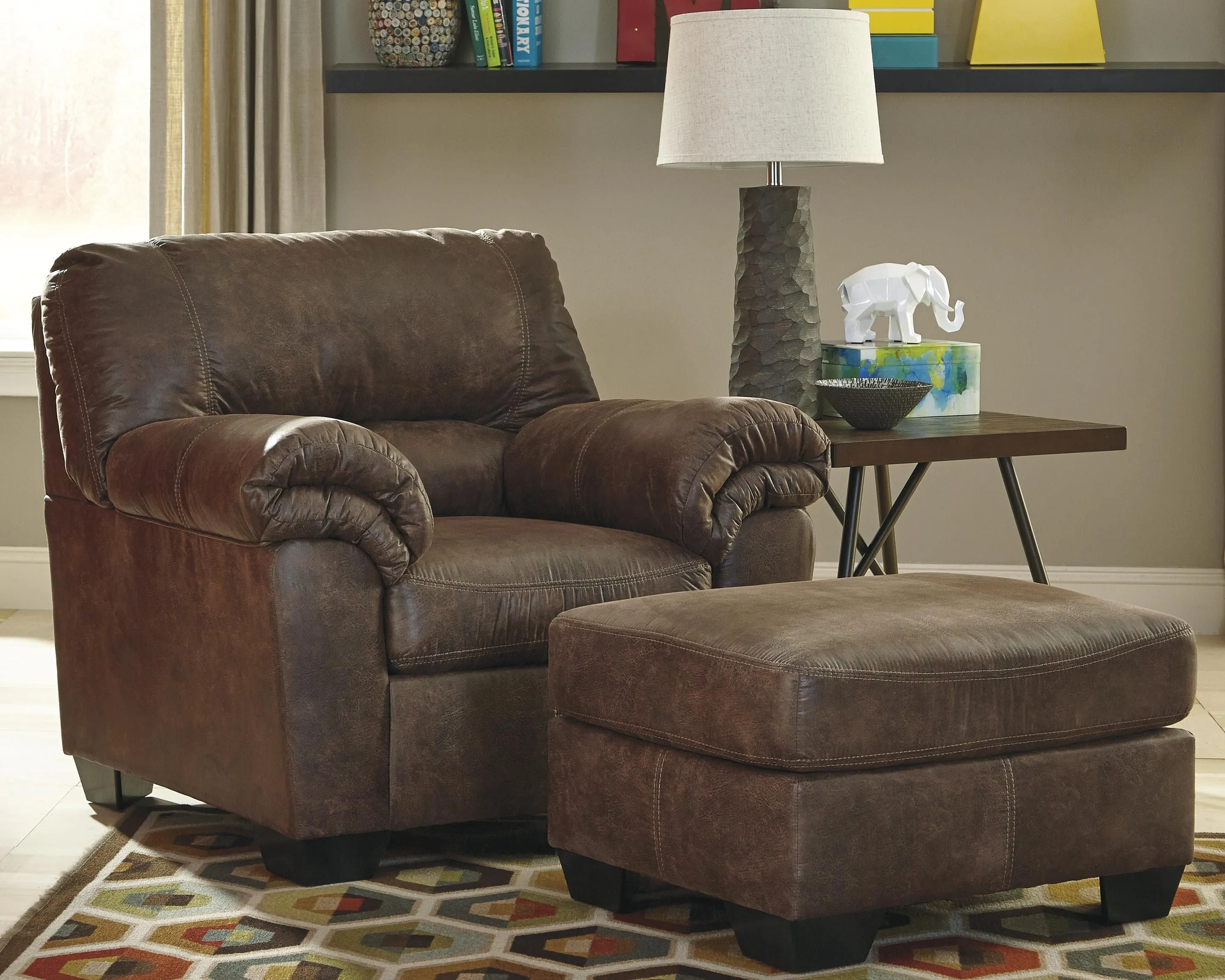 Bladen - Coffee - Oversized Accent Ottoman