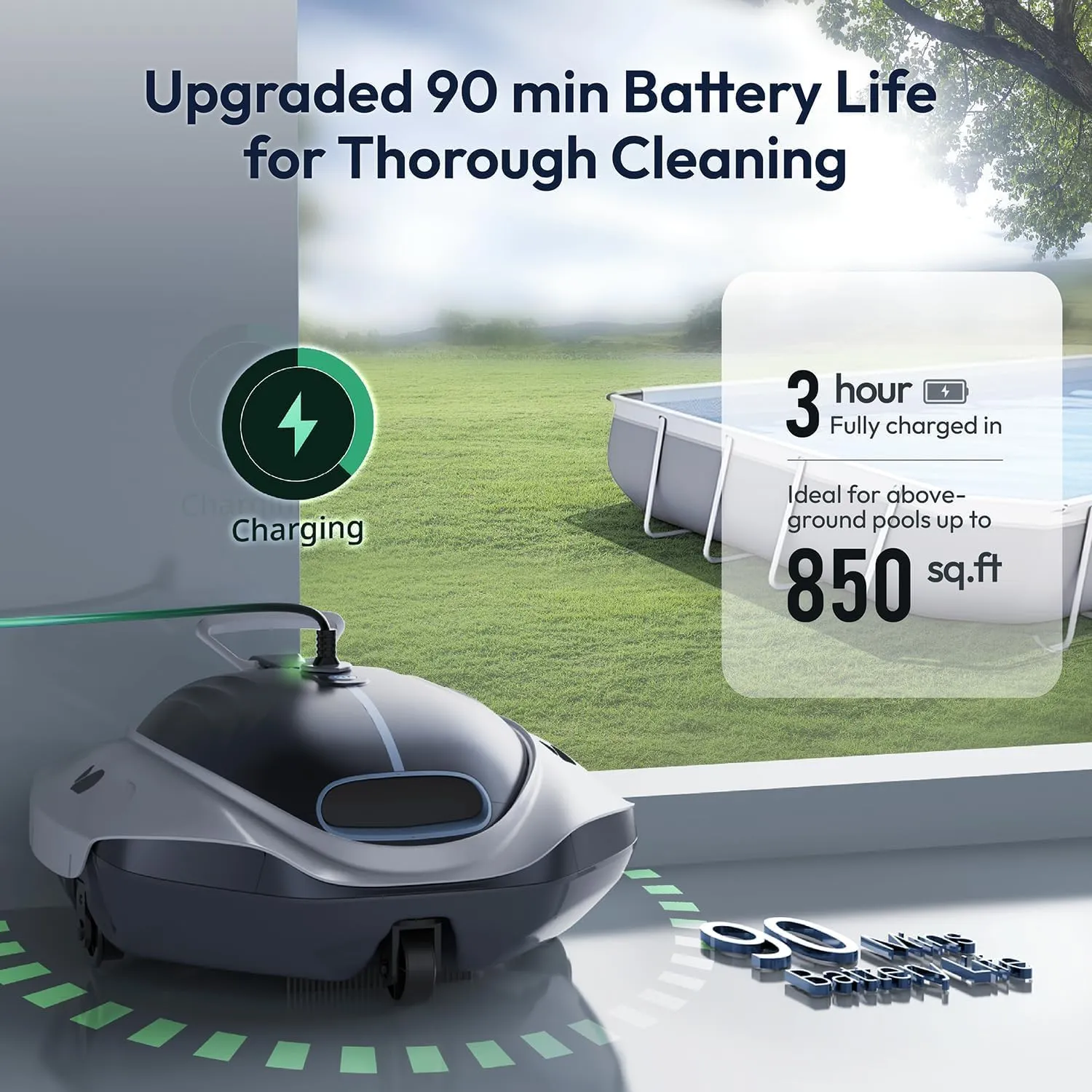 BUBLUE Bubot 300P Robotic Pool Cleaner