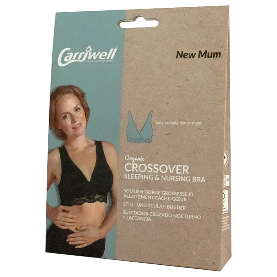 Carriwell Crossover Sleeping & Nursing Bra (Black)