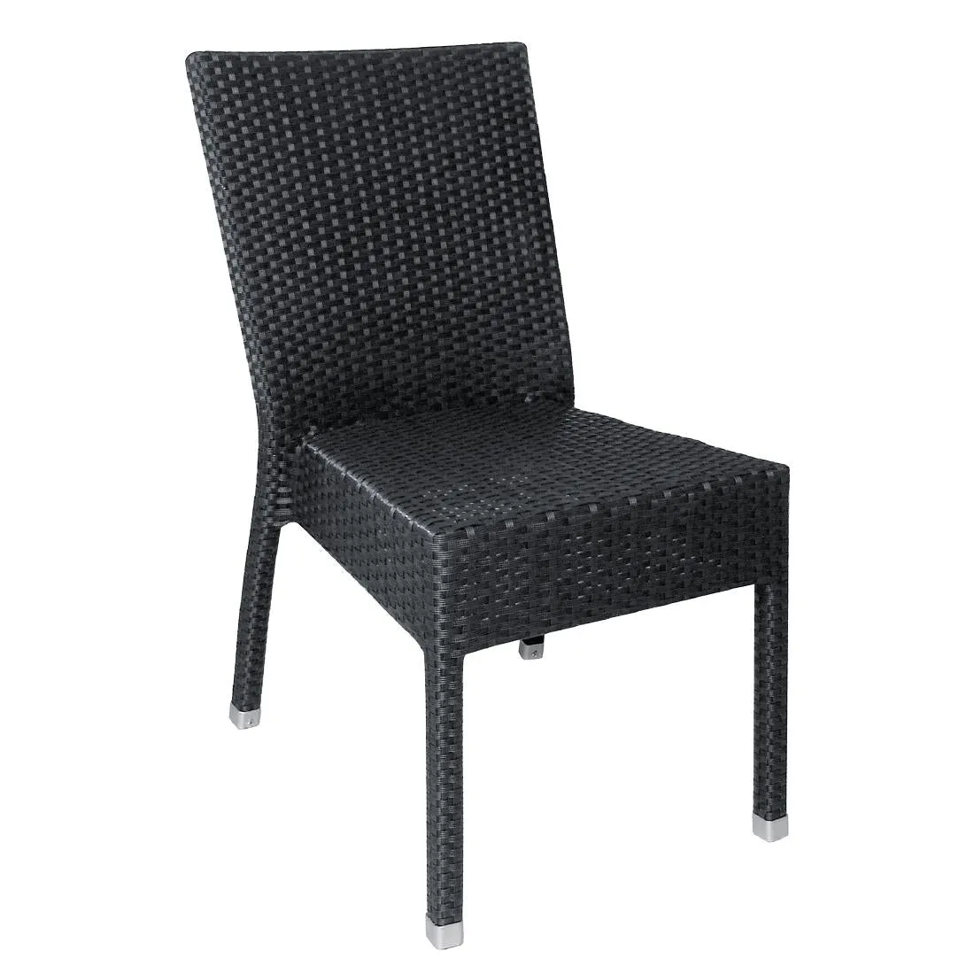 CF159 Bolero PE Wicker Side Chairs Charcoal (Pack of 4)