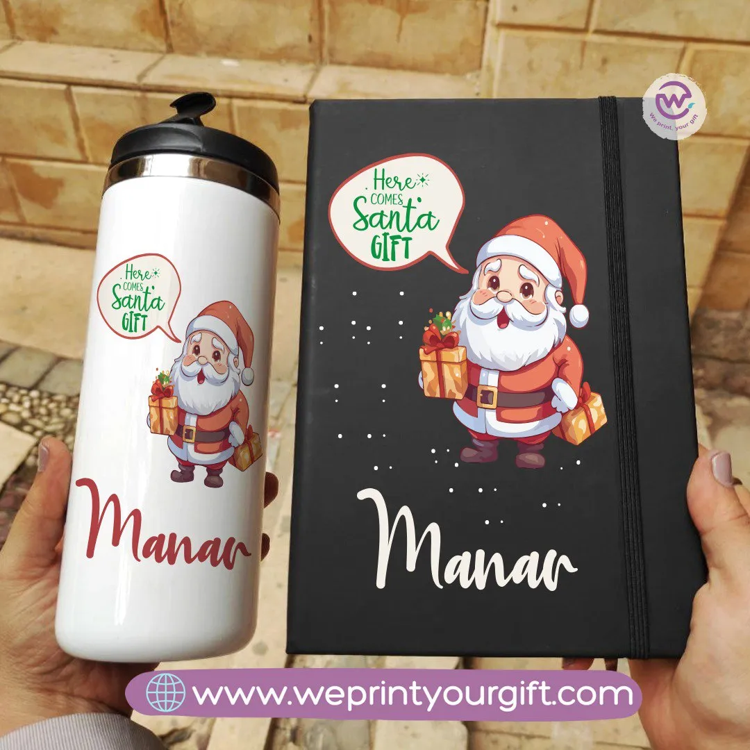 Christmas set (Starbucks mug  Rubber notebook)