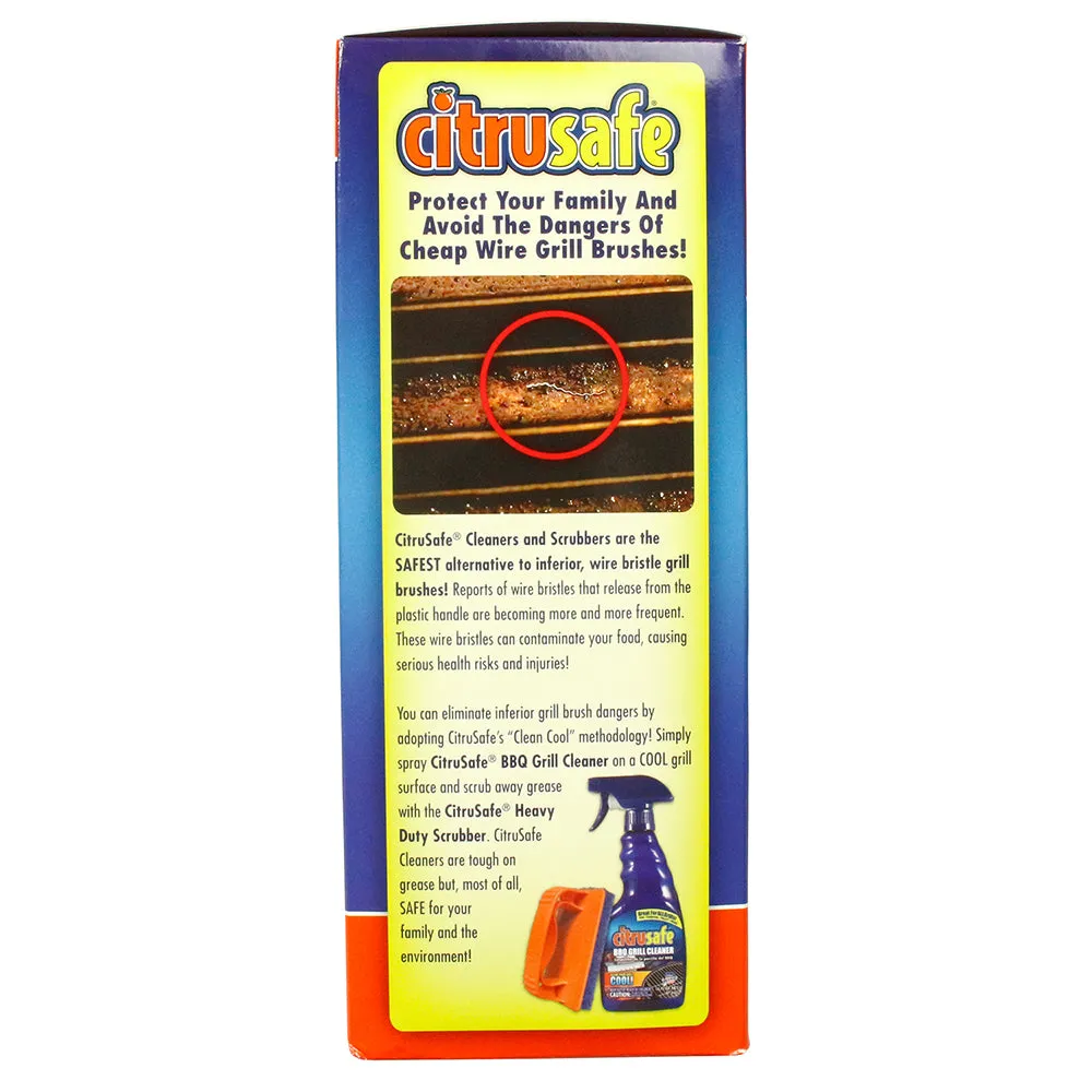 Citrusafe Basic Grill Care Kit Scrubber & Non-Toxic Cleaning Spray 16 Fl Oz