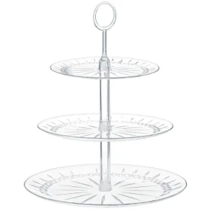 Clear 3 Tiers Plastic Cupcake Stand, 1 Count