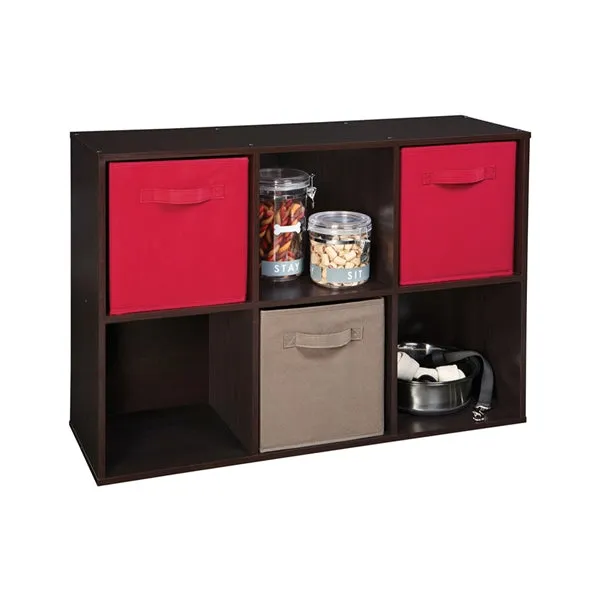 ClosetMaid Cubeicals 78815 Closet Organizer, 6-Cube, 24-1/8 in OAW, 35-7/8 in OAH, Espresso