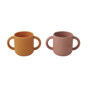 Cup W/ Handle - Gene - Cat - Dark Rose