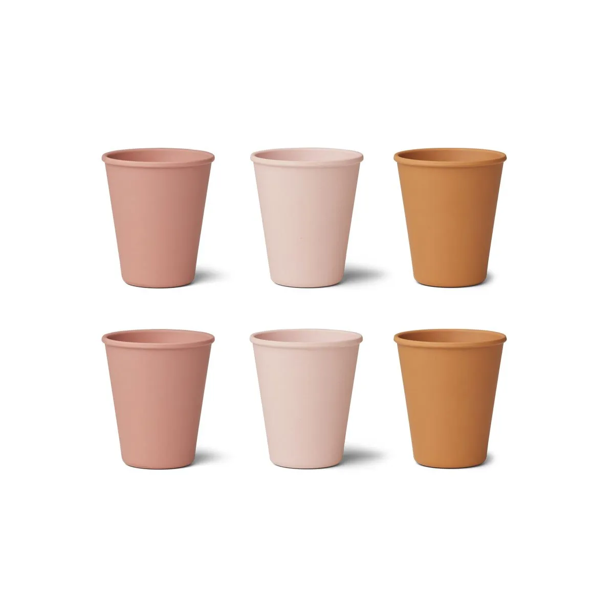 Cups - Bamboo - Rose - Pack of 6