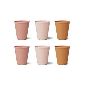 Cups - Bamboo - Rose - Pack of 6