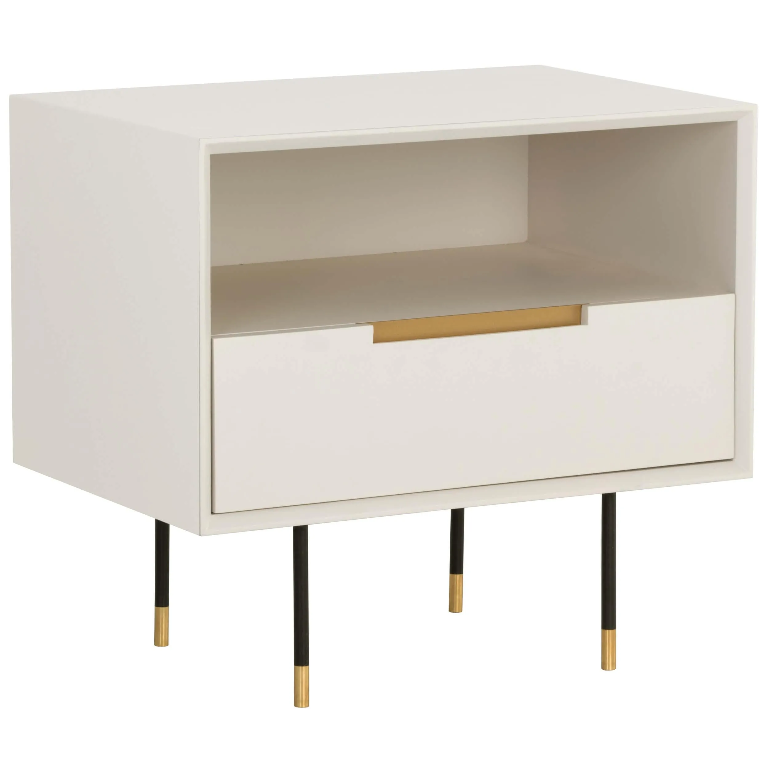 Danbury Nightstand, Modern Cream