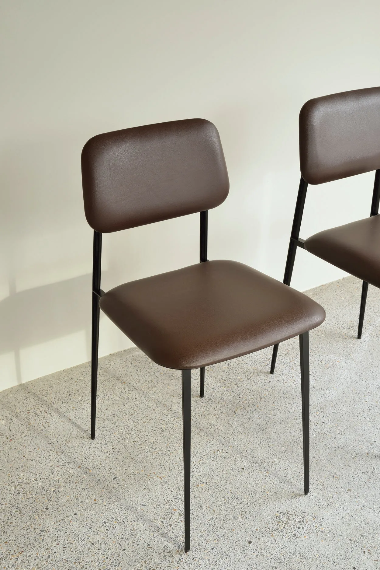 DC Dining Chair - Olive Green Leather