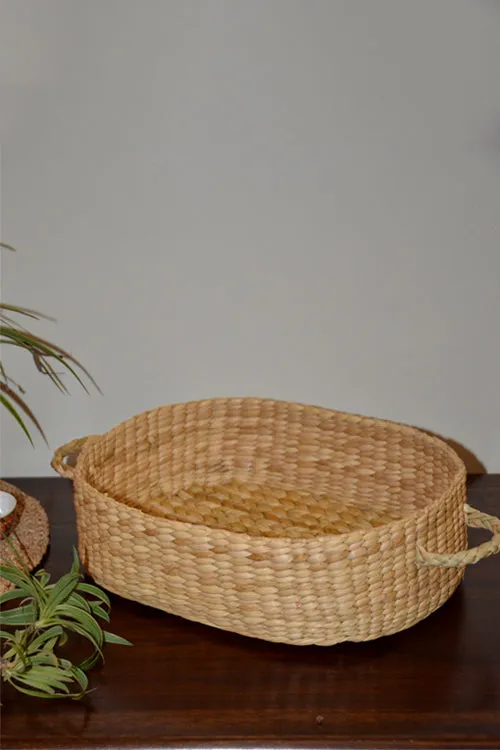 Dharini Kauna Oval Basket (Natural)