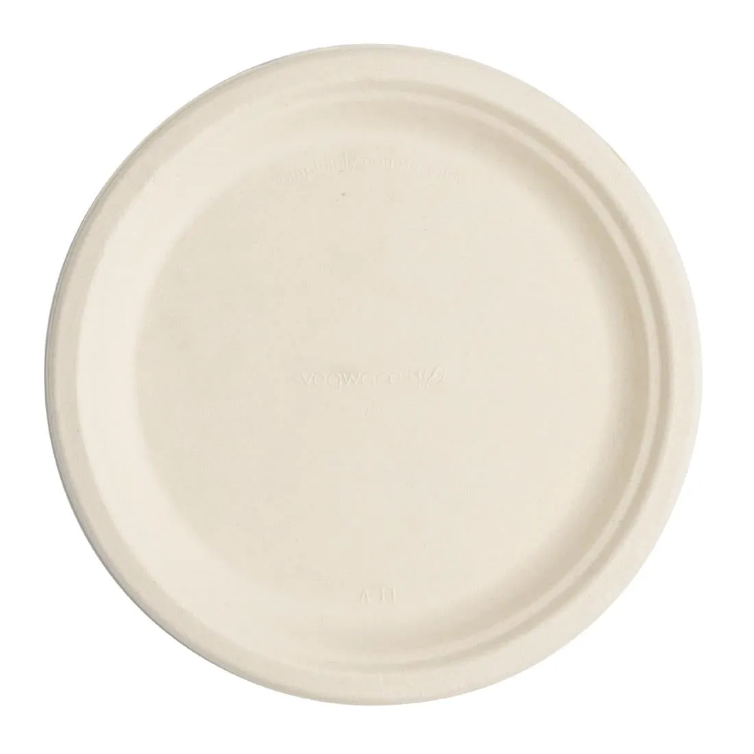 DX583 Vegware Compostable Nourish Moulded Fibre Plate Natural 9"/226mm (Pack of 500)