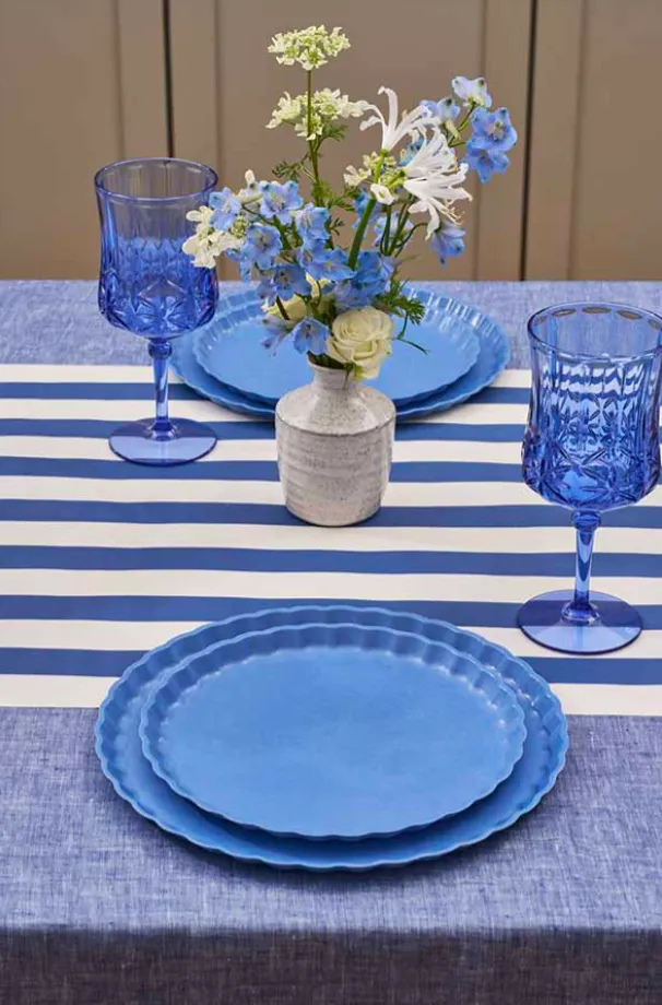 Eco Pleated Salad Plate - French Blue