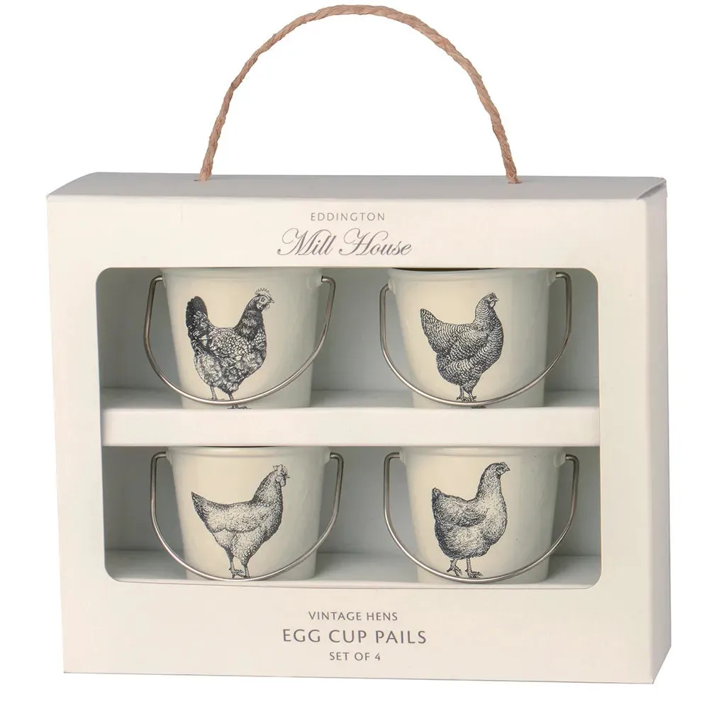 Eddingtons Mill House Cream Vintage Hens Egg Cup Pails