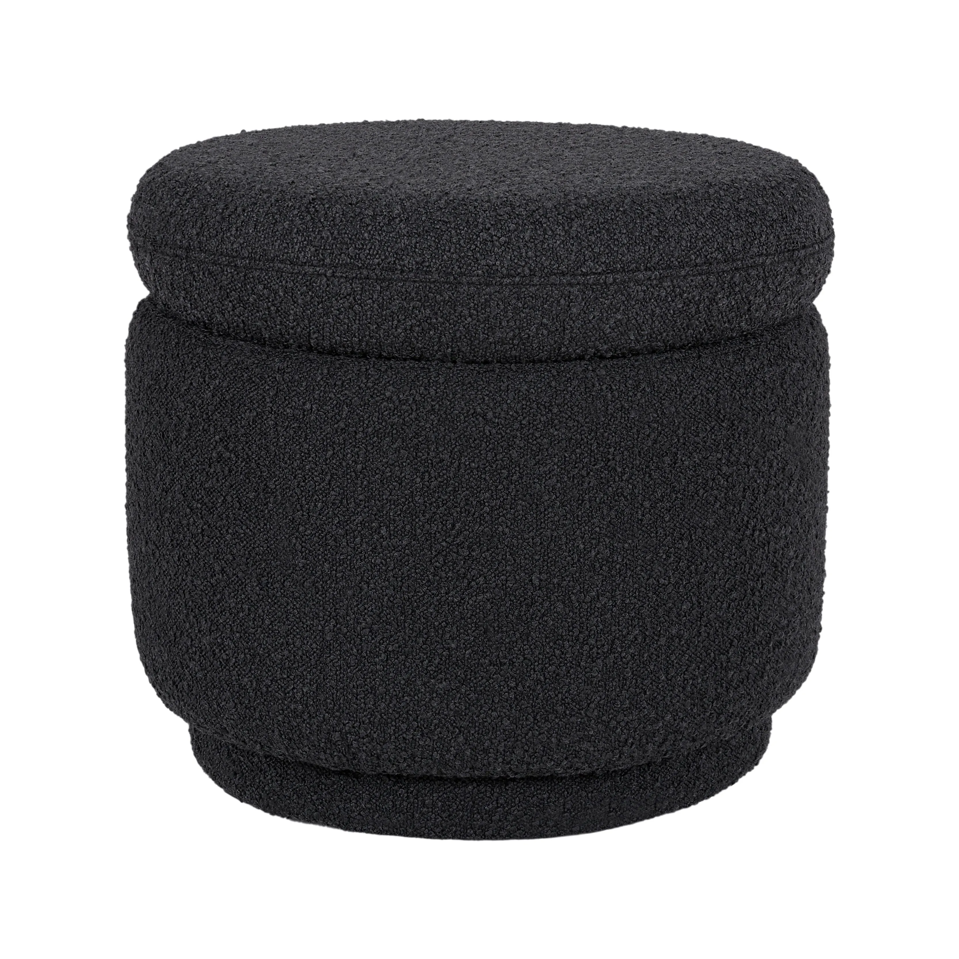 Enoki Storage Ottoman in Boucle