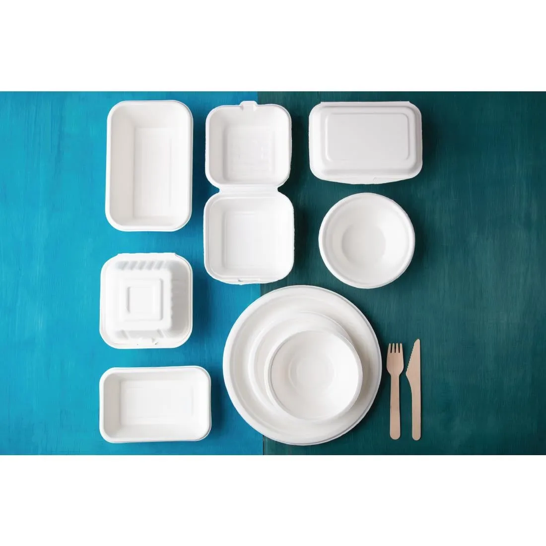 Fiesta Compostable Bagasse Plates Round 179mm (Pack of 50) - CW905