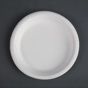 Fiesta Compostable Bagasse Plates Round 179mm (Pack of 50) - CW905