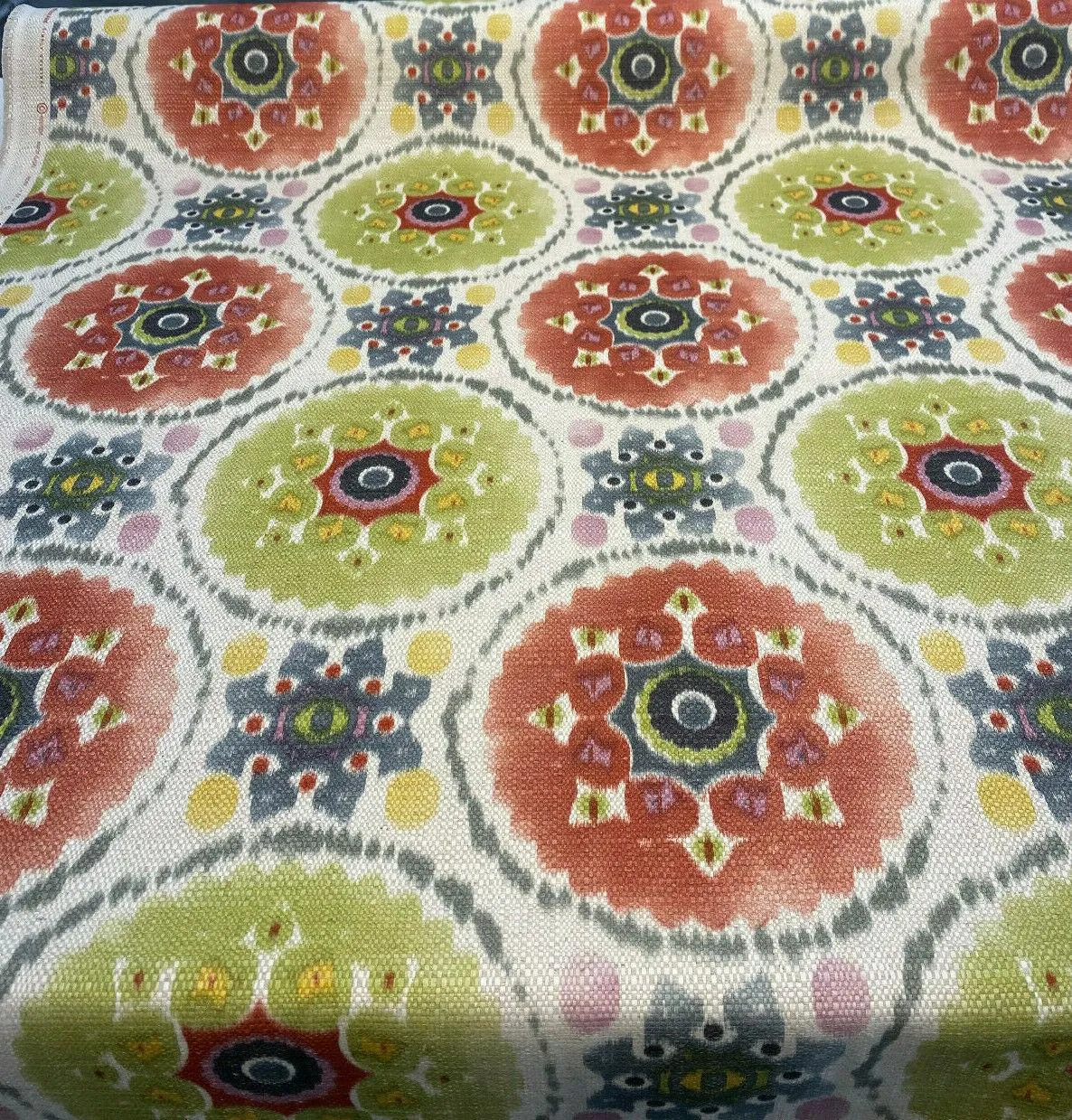 Harlow Bohemian Candy Linen Drapery Upholstery Fabric by the yard