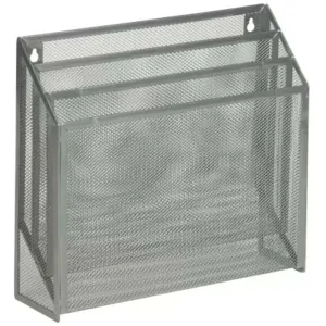 Honey Can Do Mesh Vertical File Sorter Gray, 9cm x 30cm x 30cm