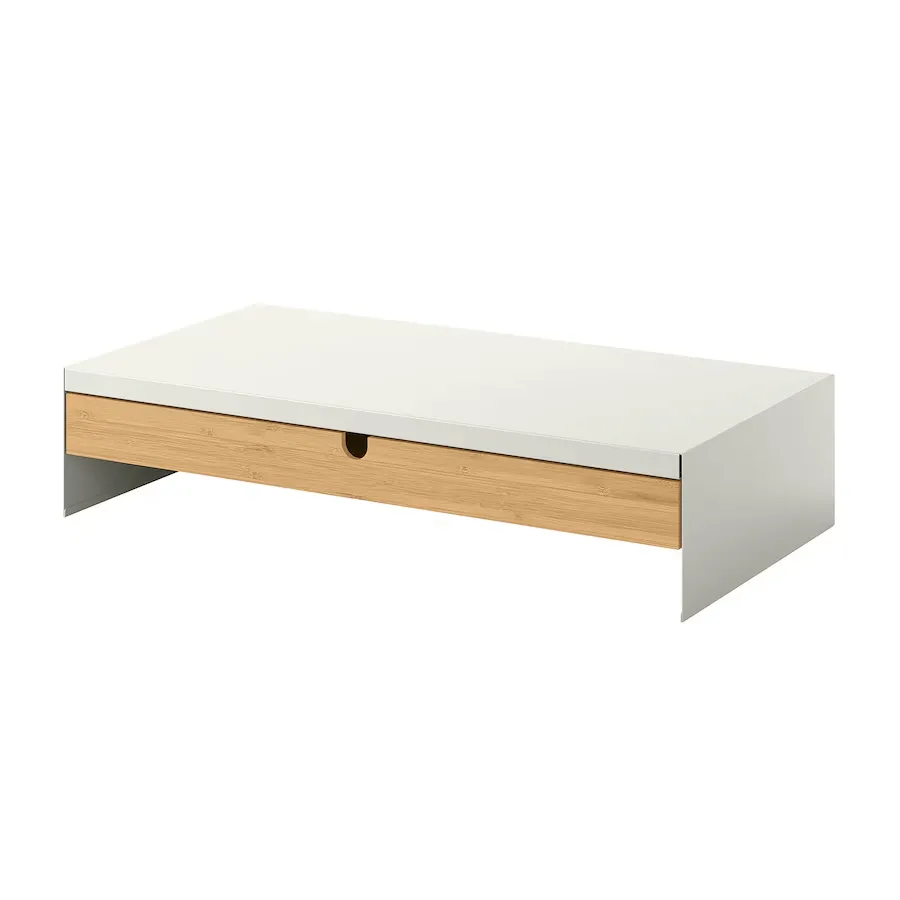 IKEA - Monitor Stand With Drawer - White