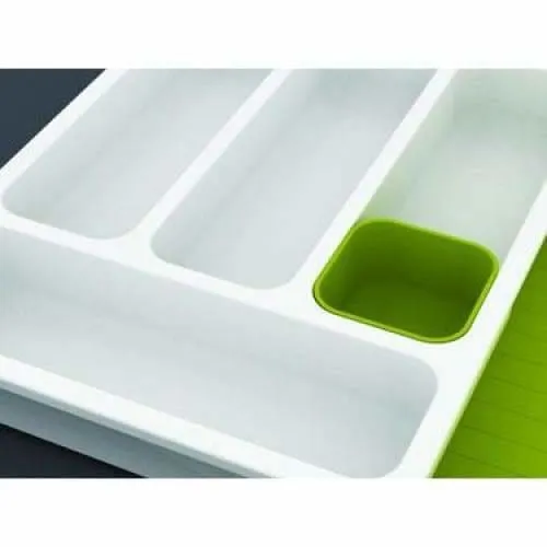 Joseph Joseph Expandable Cutlery Tray White/Green