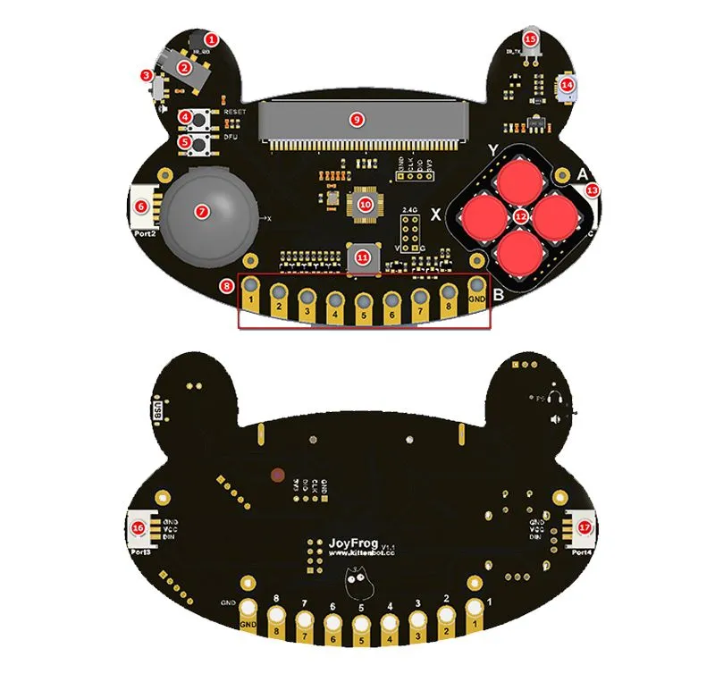 Kittenbot Joyfrog Programmable Interactive Gamepad  for Micro:bit & Meowbit