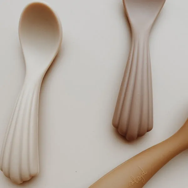 Konges Sløjd Silicone Spoons 3 Pack - Shell