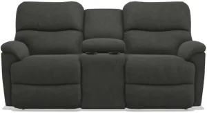 La-Z-Boy Trouper PowerRecline La-Z-Time Ink Reclining Loveseat with Console