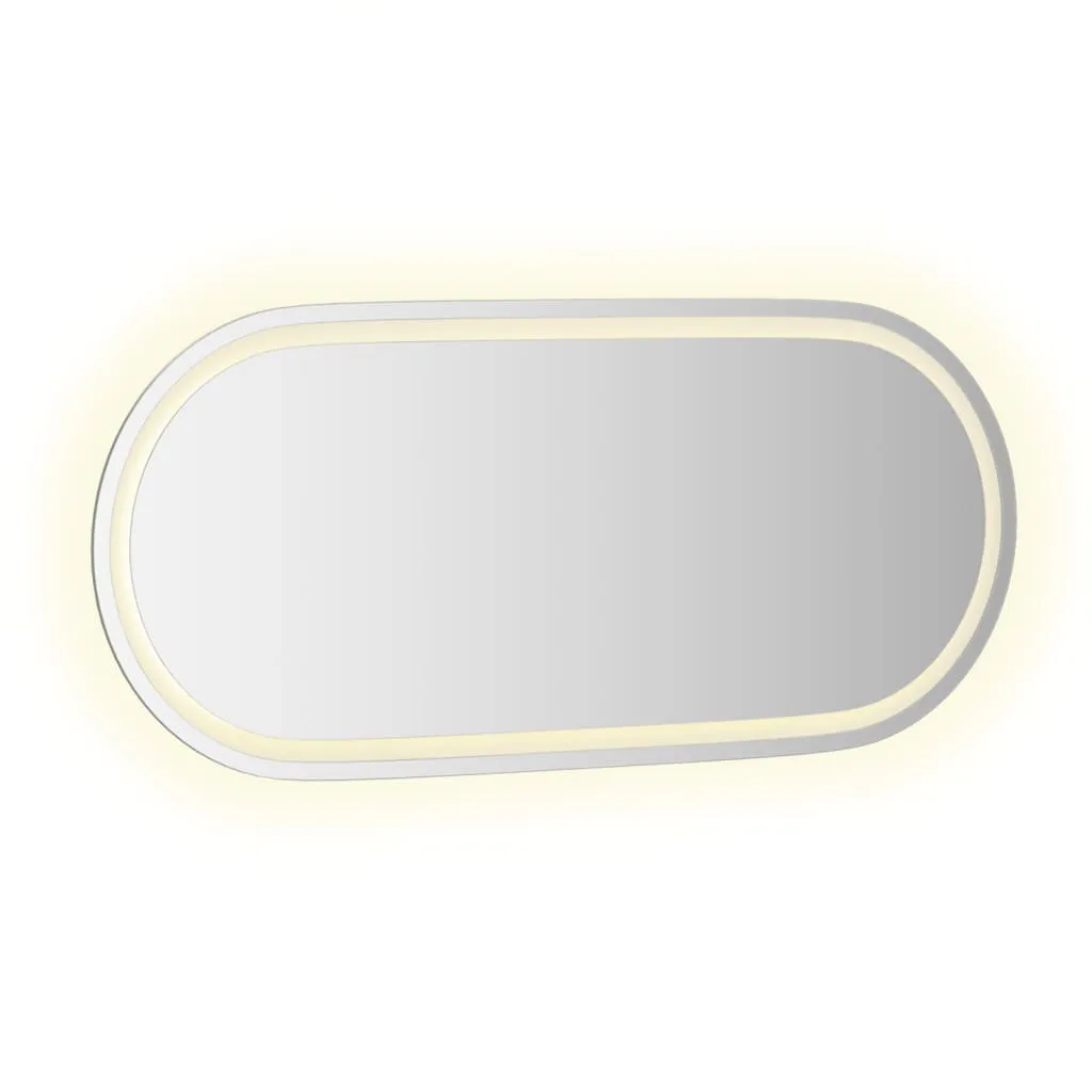 LED Bathroom Mirror 100x45 cm Oval