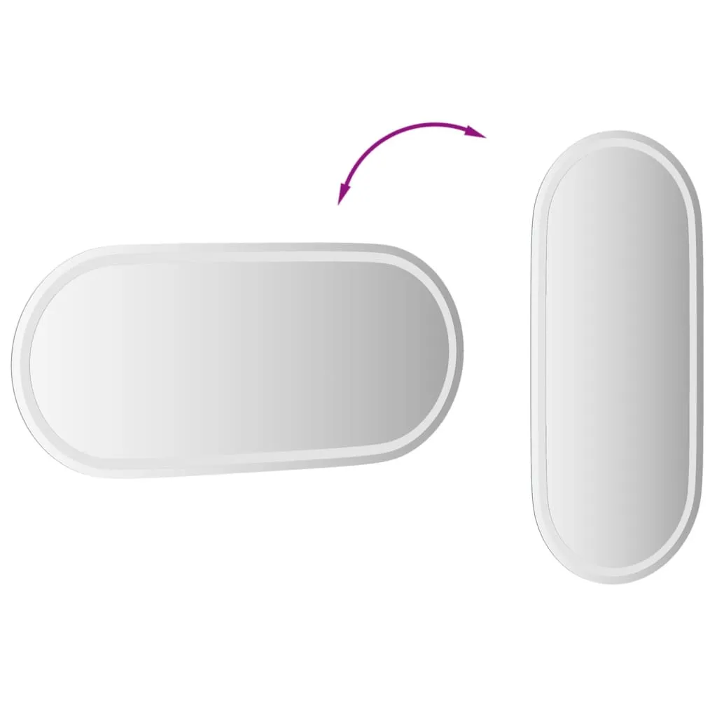 LED Bathroom Mirror 100x45 cm Oval