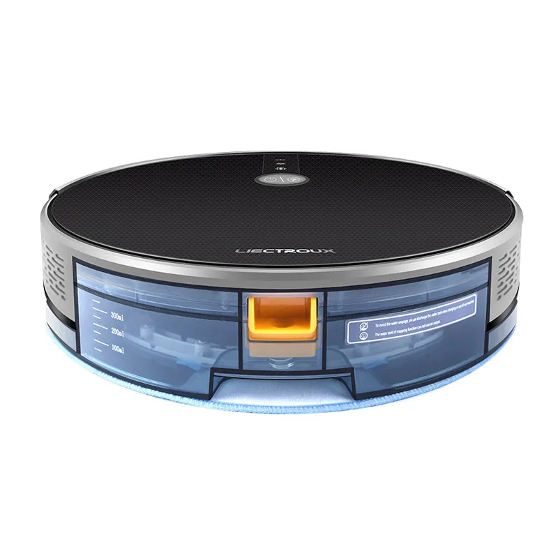 LIECTROUX C30B Robot Vacuum Cleaner, Map navigation with Memory,Wifi APP Control,3000pa Suction Power,Smart Electric Water tank,